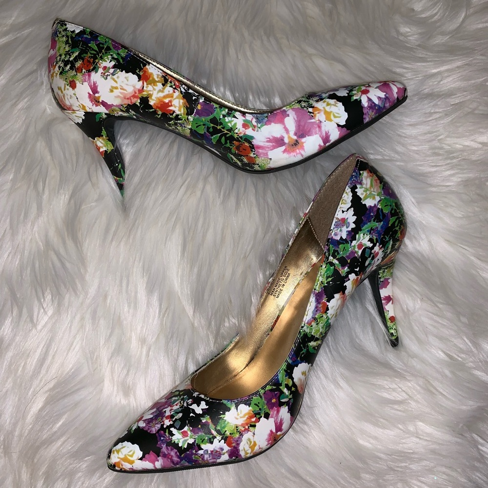 Floral High Heels